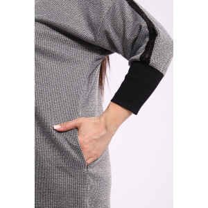 Платье женское №31888 академик (р-ры: 50-56) серый Платье женское №31888 академик (р-ры: 50-56) серый