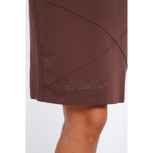 Платье женское №31879 футер 3-х нитка (р-ры: 48-54) коричневый