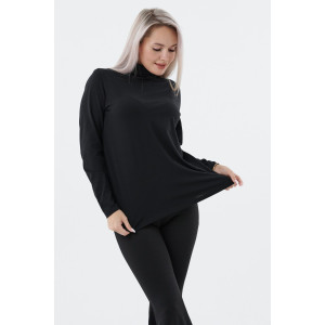 Водолазка женская ВЖ0068А кулирка с лайкрой (р-ры: XXS-7XL) черный Водолазка женская ВЖ0068А кулирка с лайкрой (р-ры: XXS-7XL) черный