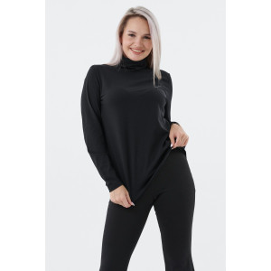 Водолазка женская ВЖ0068А кулирка с лайкрой (р-ры: XXS-7XL) черный Водолазка женская ВЖ0068А кулирка с лайкрой (р-ры: XXS-7XL) черный