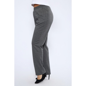 Брюки женские №32821 жаккард (р-ры: 48-62) темно-серый