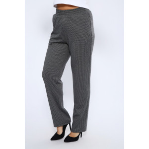 Брюки женские №32821 жаккард (р-ры: 48-62) темно-серый