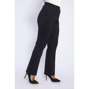 Брюки женские №32820 джерси (р-ры: 48-62) черный Брюки женские №32820 джерси (р-ры: 48-62) черный