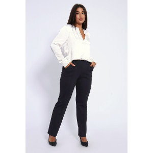 Брюки женские №32820 джерси (р-ры: 48-62) черный Брюки женские №32820 джерси (р-ры: 48-62) черный