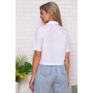 Туника женская №57085 тиси (р-ры: 42-52) белый