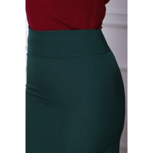 Юбка женская №20661 костюмная ткань (р-ры: 44-54) зеленый