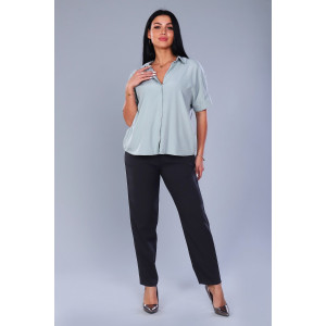 Брюки женские №32810 смесовая ткань (р-ры: 48-58) черный