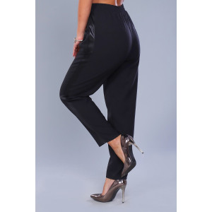 Брюки женские №32810 смесовая ткань (р-ры: 48-58) черный