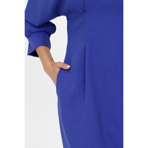 Платье женское №20655 костюмная ткань (р-ры: 44-54) васильковый