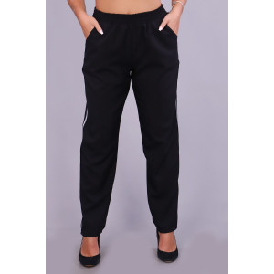 Брюки женские №32806 смесовая ткань (р-ры: 48-62) черный