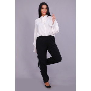 Брюки женские №32806 смесовая ткань (р-ры: 48-62) черный