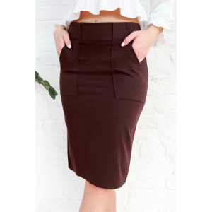 Юбка женская №20633 хамур (р-ры: 44-52) шоколад