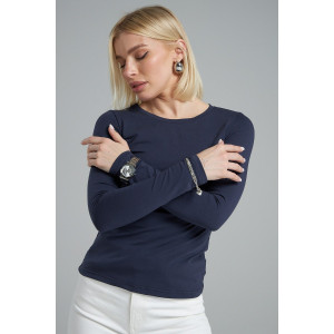 Лонгслив женский "Skims" фуллайкра кулирка вязаная (р-ры: 38-52) антрацитовый Лонгслив женский "Skims" фуллайкра кулирка вязаная (р-ры: 38-52) антрацитовый