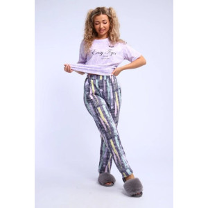 Брюки женские №655 кулирка (р-ры: 44-58) радуга