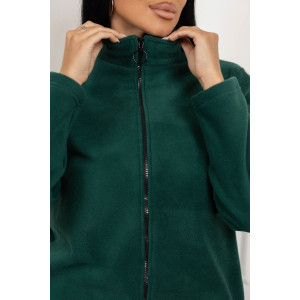 Костюм двойка женский 1646/8 флис (р-ры: 48-58) изумрудный