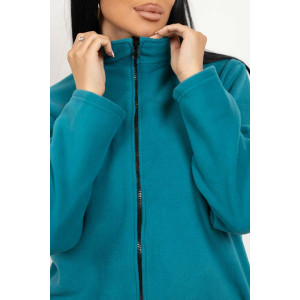 Костюм двойка женский 1646/6 флис (р-ры: 48-58) сине-зеленый