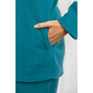 Костюм двойка женский 1646/6 флис (р-ры: 48-58) сине-зеленый