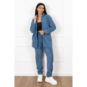 Костюм двойка женский 1646/9 флис (р-ры: 48-58) индиго