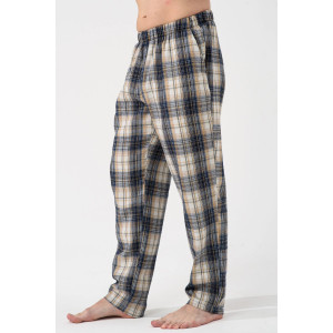 Пижама мужская "Огни ЕКБ" 2431-К/Ф кулирка-фланель (р-ры: 48-58) синий