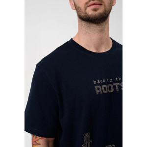 Пижама мужская "Огни ЕКБ" 2431-К/Ф кулирка-фланель (р-ры: 48-58) синий