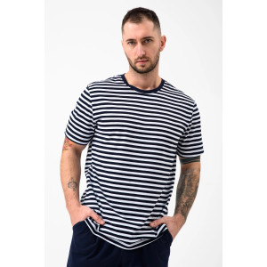 Пижама мужская "Полоса" 2440-К кулирка (р-ры: 48-58) синий