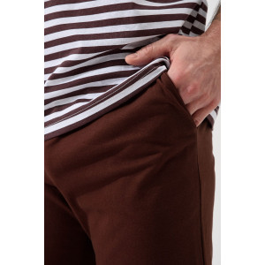 Пижама мужская "Полоса" 2440-К кулирка (р-ры: 48-58) коричневый Пижама мужская "Полоса" 2440-К кулирка (р-ры: 48-58) коричневый