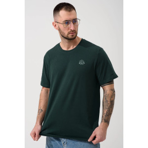 Футболка мужская "Горы зовут" 2438-К кулирка (р-ры: 48-58) зеленый Футболка мужская "Горы зовут" 2438-К кулирка (р-ры: 48-58) зеленый