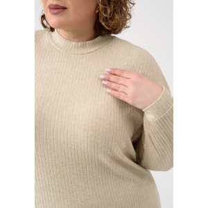 Платье женское "Ангора" 2432-Л лапша ангора (р-ры: 46-56) бежевый