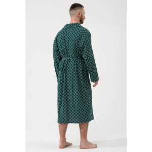 Халат мужской "Люкс" 2441-К кулирка (р-ры: 48-58) зеленый