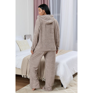 Костюм двойка женский 1979/1 махра (р-ры: 44-58) какао