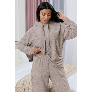 Костюм двойка женский 1979/1 махра (р-ры: 44-58) какао