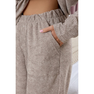 Костюм двойка женский 1979/1 махра (р-ры: 44-58) какао