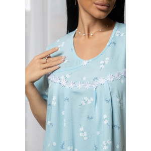 Сорочка женская 2/27 кулирка (р-ры: 48-62) голубой