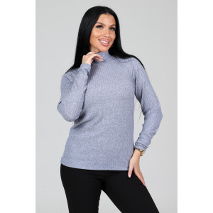 Водолазка женская ВА-2825 ангора лапша (р-ры: 46-60) св.серый