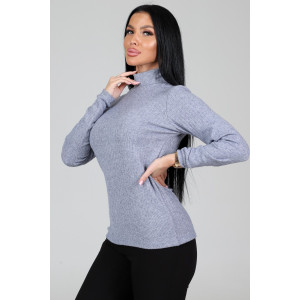 Водолазка женская ВА-2825 ангора лапша (р-ры: 46-60) св.серый