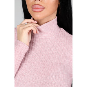 Водолазка женская ВА-2825 ангора лапша (р-ры: 46-60) пудра