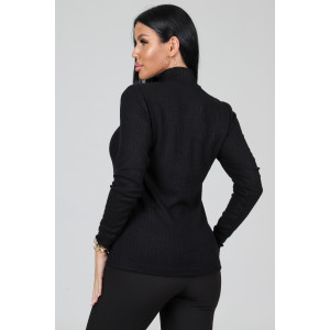 Водолазка женская ВА-2825 ангора лапша (р-ры: 46-60) черный