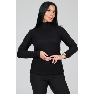 Водолазка женская ВА-2825 ангора лапша (р-ры: 46-60) черный