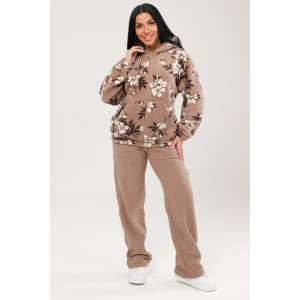 Костюм двойка женский КФл-2767 флис (р-ры: 46-60) беж