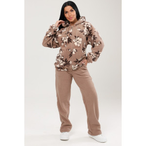 Костюм двойка женский КФл-2767 флис (р-ры: 46-60) беж