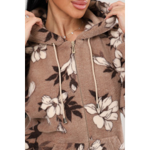 Костюм двойка женский КФл-2767 флис (р-ры: 46-60) беж