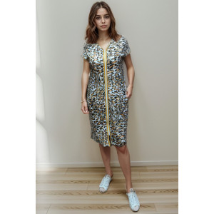 Халат женский "Кимоно" ХВ-46 вискоза (р-ры: 48-60) янтарь