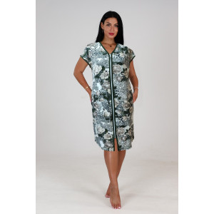 Халат женский "Кимоно" ХВ-46 вискоза (р-ры: 48-60) беж.розы