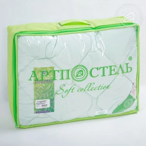 Одеяло стеганое классическое с кантом Soft "Бамбук" ментол Одеяло стеганое классическое с кантом Soft "Бамбук" ментол