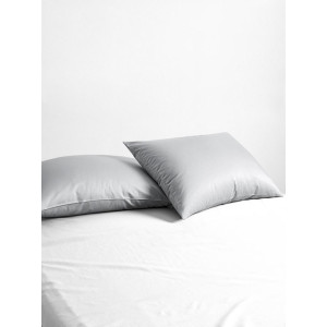 Наволочки классические поплин гладкокрашеный "Серый" (2 шт.)
