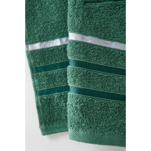 Полотенце махровое с вышивкой №14418/13 "23 февраля" зеленый