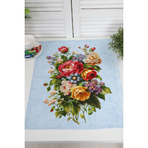 Набор кухонный из 3-х полотенец рогожка №32596