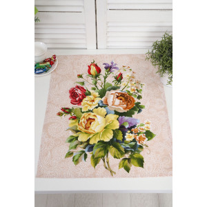 Набор кухонный из 3-х полотенец рогожка №32596