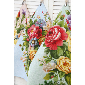 Набор кухонный из 3-х полотенец рогожка №32596