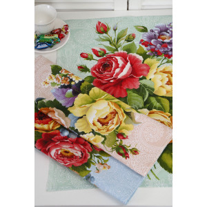 Набор кухонный из 3-х полотенец рогожка №32596